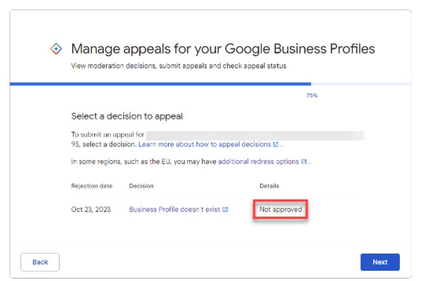 How to reappeal a Google Business Profile suspension