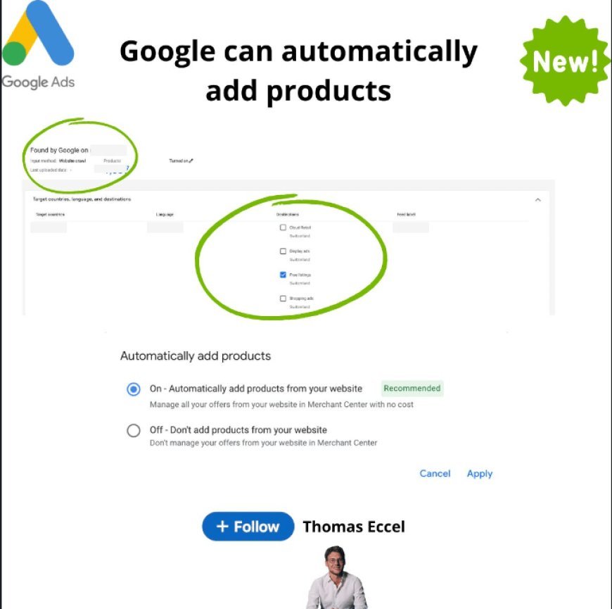 Google streamlines product listings via website crawl